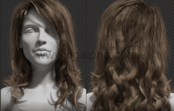 【中文字幕】Blender教程 – 写实女性毛发头发造型制作教程