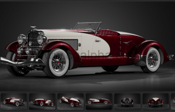 老爷车汽车3D模型1933 杜森伯格SJ跑车 Duesenberg SJ Speedster