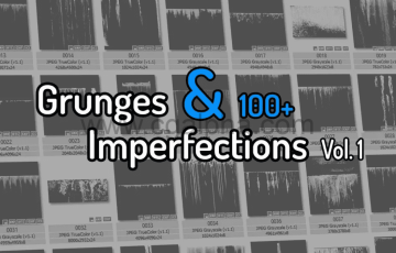100种4K贴图表面缺陷划痕瑕疵损坏纹理 100 Grunges and Surface Imperfections