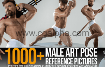 1000多张男性艺术姿势参考图片包