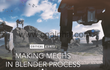Blender教程 – 机械机器人创建过程 Making Mechs In Blender Process