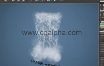 【UE4】瀑布和水元素视觉特效 Niagara Realistic Waterfall and Water Element VFX