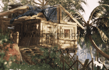 【UE4】热带岛屿的废弃小屋 Abandoned Hut in Tropical Island