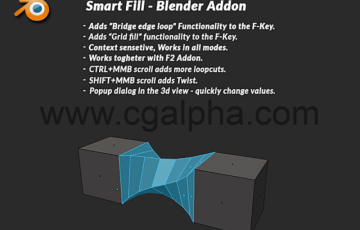 Blender插件 – 智能填充 Smart Fill Blender Add-On