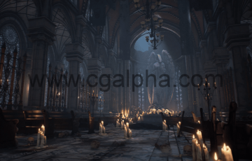 【UE4】维多利亚风格大教堂 Cathedral Of The Dead – Victorian Cathedral