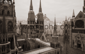 【UE4】中世纪哥特式大教堂地牢Medieval Gothic Cathedral Dungeon – Modular