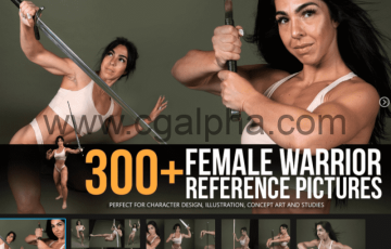 300多张女战士动态姿势参考图 Female Warrior Reference Pictures