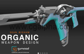 Blender教程 – 大师级武器概念设计到3D模型流程教程