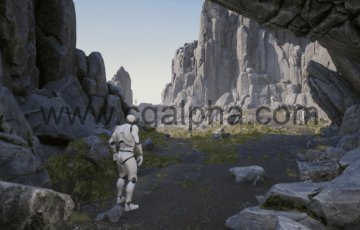 【UE4】写实悬崖和岩石资产包 Realistic Looking Cliff and Rock Pack