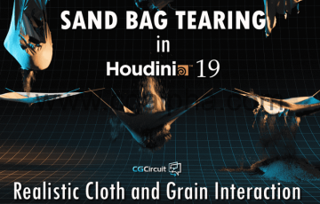 【中文字幕】Houdini教程 – houdini中的沙袋撕裂特效 Sand Bag Tearing