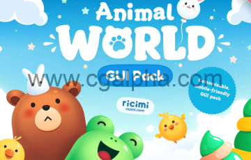 Unity – 动物世界GUI素材包 Animal World GUI Pack
