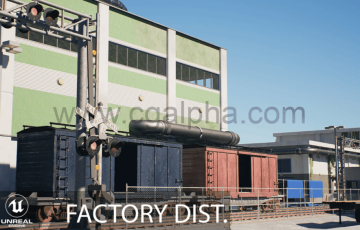 【UE4资产】工业工厂 Factory District