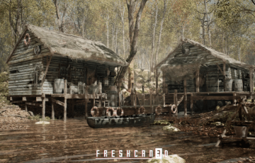 【UE4】森林小屋套装 Forest Cabin Bundle
