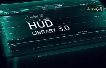 AE脚本 – 900+高科技HUD信息图表用户界面UI动画 HUD Library V3