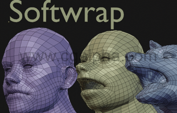 Blender插件 – 重新拓扑布线插件 Softwrap – Dynamics For Retopology