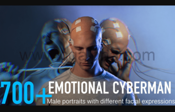700+具有不同面部表情的男性参考图片