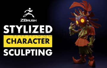 【中文字幕】ZBrush中的风格化角色雕塑 Stylized Character Sculpting in Zbrush