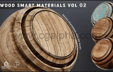 32 种高细节的木质智能材料 Wood Smart Materials Vol 02