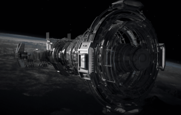 模型资产 – 概念设计空间站模型 space station