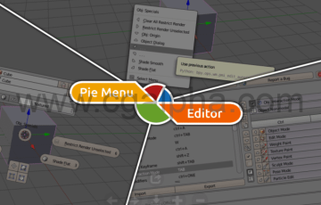 Blender插件 – 菜单插件 Pie Menu Editor