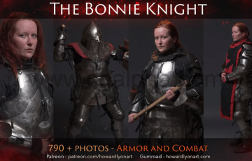790张中世纪盔甲骑士动作姿势参考图片 The Bonnie Knight