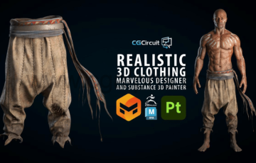 Marvelous Designe 制作写实撕裂3D服装 Realistic 3D Clothing