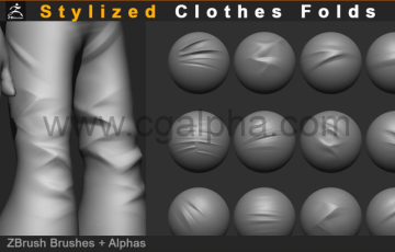 13 种风格化衣服褶皱 Stylized Clothes Folds
