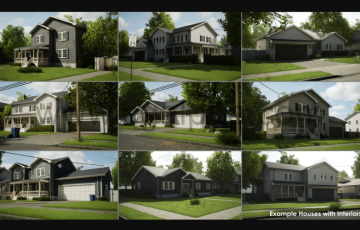 【UE4】模块化房屋住宅 Residential Houses – Modular Pack