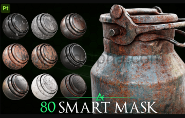 80个高细节的智能纹理材质 80 High-Detail Smart Mask – Texturing Essential