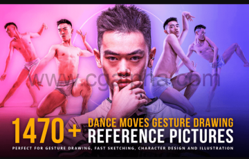 1470+舞蹈动作手势绘图参考图片  Dance Moves Gesture Drawing Reference Pictures
