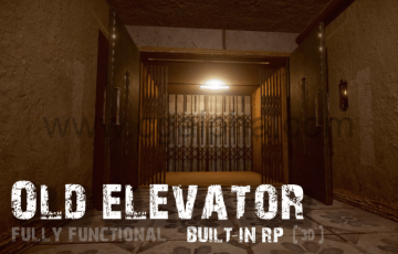 Unity插件 – 内置RP的电梯系统插件 Old Elevator – Fully functional – Built-in RP
