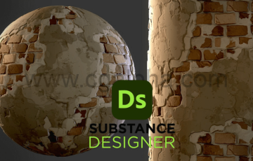 Substance材质 – 破旧砖块材质 Stylized Old Bricks
