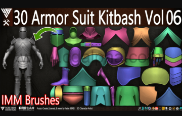 30 个装甲套装 30 Armor Suit Kitbash Vol 06