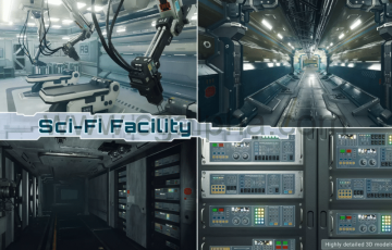 Unity – 科幻设施 Sci-Fi Facility