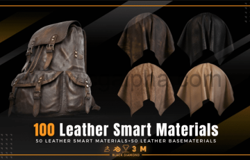 100种高细节的皮革智能材料 100 Leather Smart Materials With High Details