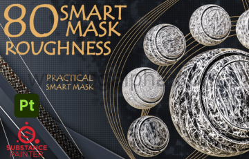 80 个高品质污垢垃圾智能蒙版  80 Practical and useful roughness smart mask high quality