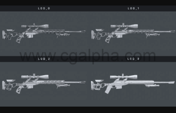 【UE5】游戏模型 Precision Sniper Rifle