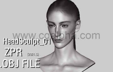 模型资产 – 女性头部雕刻模型 HeadSculpt veryVeryCool