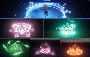 【UE4】魔法阵特效 Magic Circles and Shields 2
