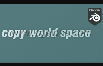 Blender插件 – 骨骼复制插件 Copy World Space (Blender)