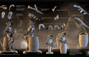 威士忌夫人3D打印模型 Ritual Casting – Eva – 3D Print Model STL