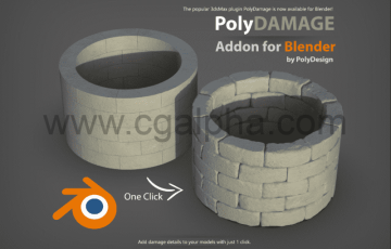 Blender插件 – 自动破碎插件 PolyDamage