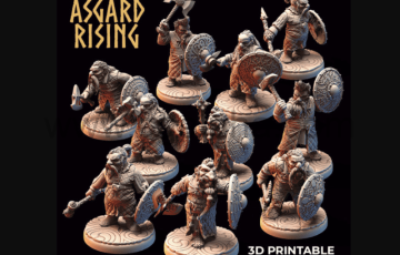 矮人模块化战队3D打印模型 Dwarves Modular Warbands 3D Print Model
