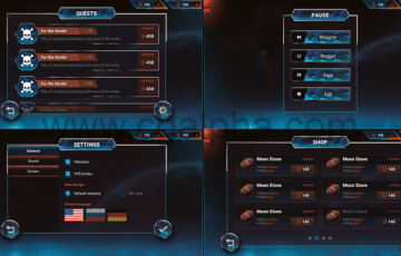 Unity – 游戏登录UI模板 Space GUI