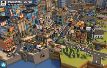 Unity – 风格化城市模型 POLYGON MINI – City Pack