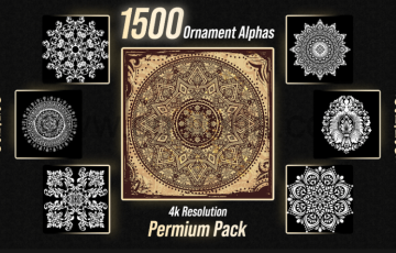 1500 装饰 Alphas 高级包 Ornament Alphas Premium Pack