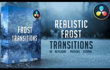 达芬奇模板 – 创意转场特效预设 Frost Transitions for DaVinci Resolve