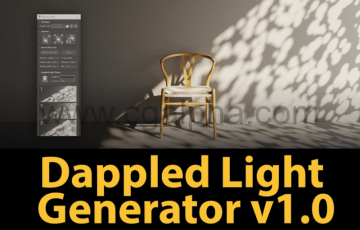 3Dmax插件 – 光斑生成插件 Dappled Light Generator