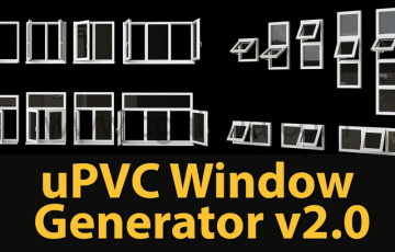 3Dmax插件 – 窗户生成插件 uPVC Window Generator v2.0