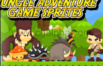 Unity – 丛林冒险游戏 Jungle Adventure – Game Sprites